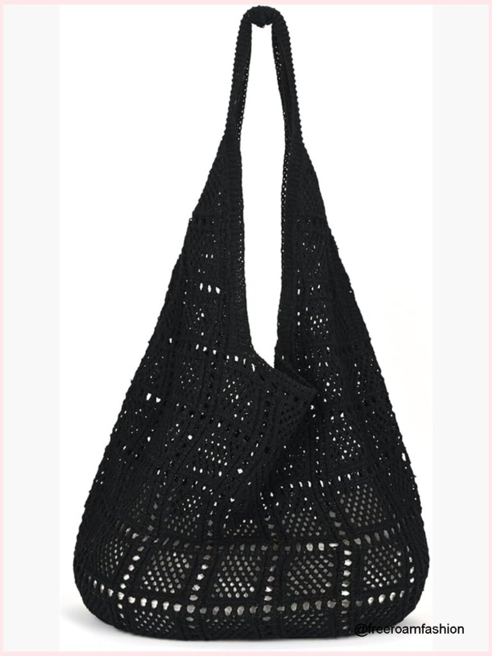 Crochet Tote Bag Summer Mesh Beach Knit Bag Shoulder Handbags Boho